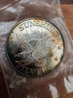 1984 Sunshine Mining 1 troy oz. .999 fine silver round