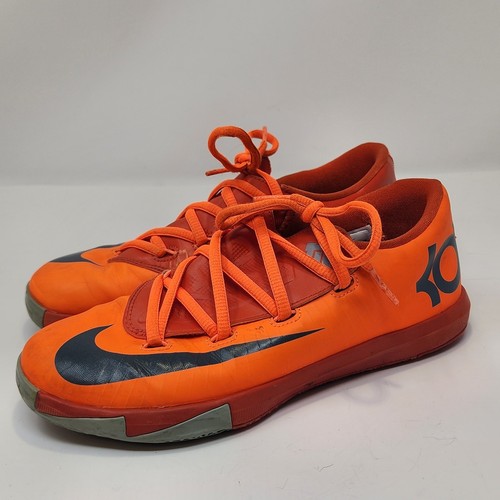 Nike Zoom KD 6 Youth Basketball Shoes Size 3Y Suns Total Orange Low Top Sneakers - Picture 5 of 9