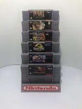 Nintendo SNES Six Cartridge Holder Display Stand, 3D Printed Gray