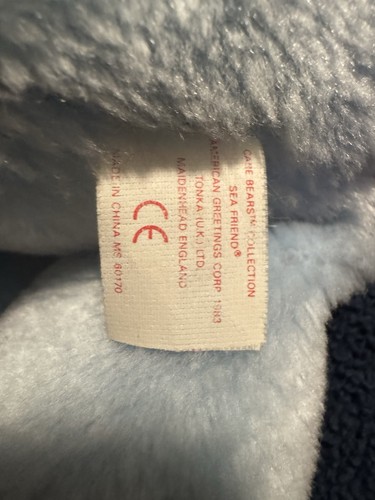 RARE Vintage 80s UK Only Sea Friend Care Bear W/freckles - Picture 11 of 15