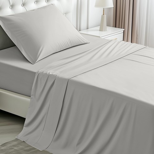 Viscose Derived from Bamboo Cooling Bed Sheets, Deep Pockets Up to 16", Silky...