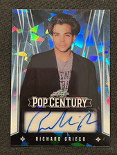 2025 Leaf Metal Pop Century Richard Grieco #BA-RG1 Platinum Blue Crystal Auto /7