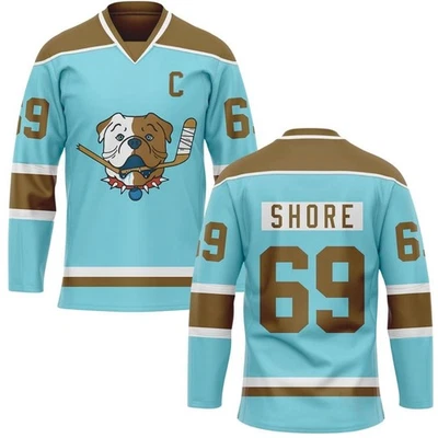 TronX Sudbury Blue Bulldogs Shoresy 69 Series Adult Senior Fan Hockey Jerseys