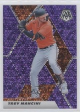 2021 Panini Mosaic Quick Pitch Purple Mosaic Prizm 34/50 Trey Mancini #2 4z8