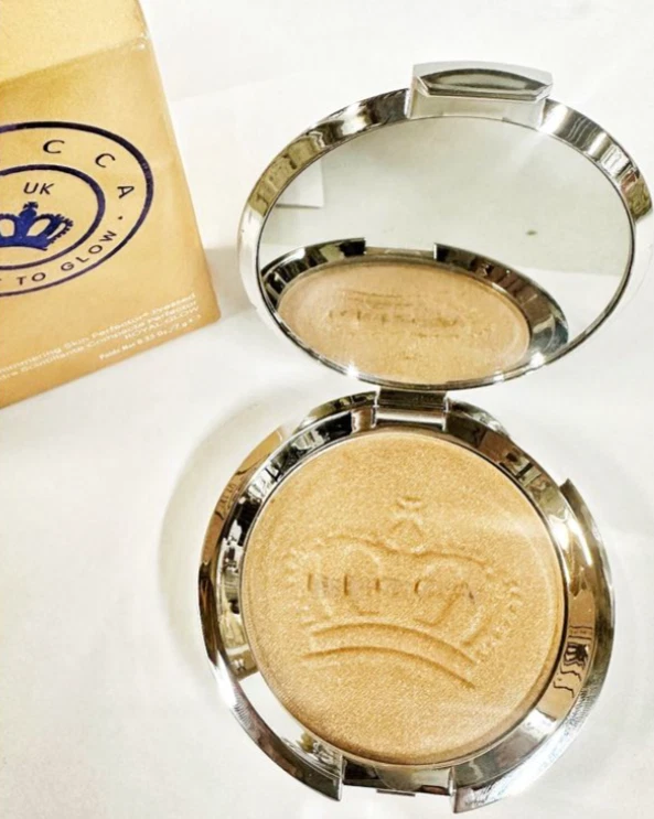 Becca Shimmering Skin Perfector Pressed Powder  & Highlighter in ROYAL GLOW - Image 2 of 2