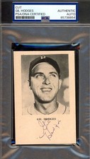 Gil Hodges PSA DNA Signed 3x4 Signed Photo Card Perfect Vintage Autograph