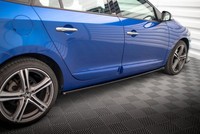 Seitenschweller Ansatz FüR Renault Megane GT Line Grandtour Mk3 FL Schwarz
