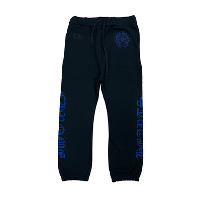 Chrome Hearts Horseshoe Logo Sweatpants Black/Blue | eBay