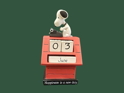 Peanuts Perpetual Calendar Snoopy Hallmark Happiness Is A New Day - Picture 2 of 7