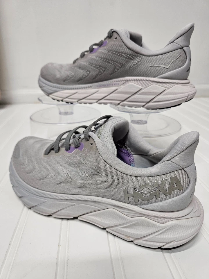 HOKA один туфли женщин 7,5D Arahi Athletic низкие кроссовки серый и фиолетовый - Изображение 4 из 4