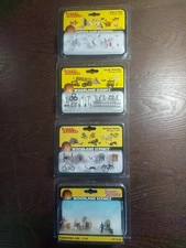Lot Of 4 Scenic Accents HO Scale Figure New In Box Woodland Scenics 