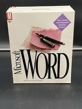 Vintage Microsoft Word Manuals For Mac Version 5.0 Big Box PC Books/Guides