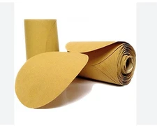USC Sandpaper Sticky PSA 6" GOLD 80 Grit 80606 100/Sheets per Roll