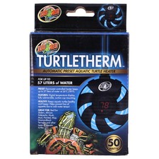 ZooMed TurtleTherm 50W Automatic Preset Aquatic Turtle Heater Submersible Heat
