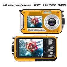 Full HD 2.7K 48MP 10ft Water Resistant Underwater Digital Camera 16X Digital