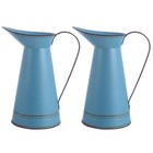 2pcs Metall Vase Blumenarrangement Topf Eimer Home Office