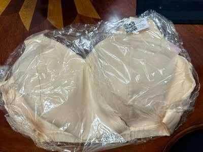 Fiona Bra 3XL and Up, Front Close, Beige New In Bag, Never Worn, No Under Wire