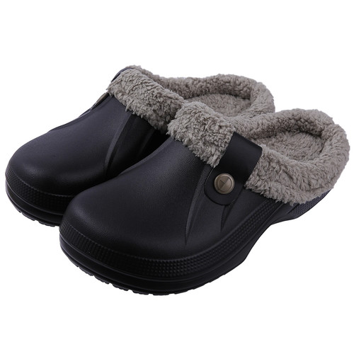 Comwarm Winter Damen Fuzzy Clogs Hausschuhe Gartenschuhe Weiche Sohle Wasserdicht. - Bild 25 von 28