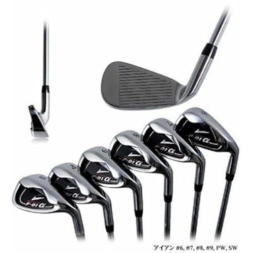 WORLD EAGLE F-01α Iron Set of 6 6-9 PW SW Steel Flex S Right handed Men USED - Picture 3 of 3