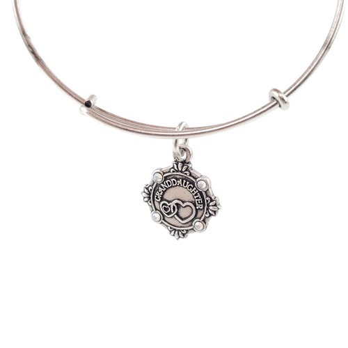 Alex And Ani I Love You Granddaughter Dangle Charms Bracelet Metal Jewelry USA - Picture 2 of 5
