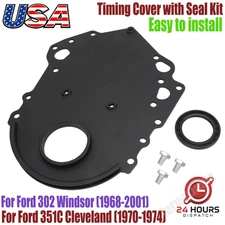 For Ford  302 351C Cleveland F150 F250 F350 Timing Cover with Seal Kit