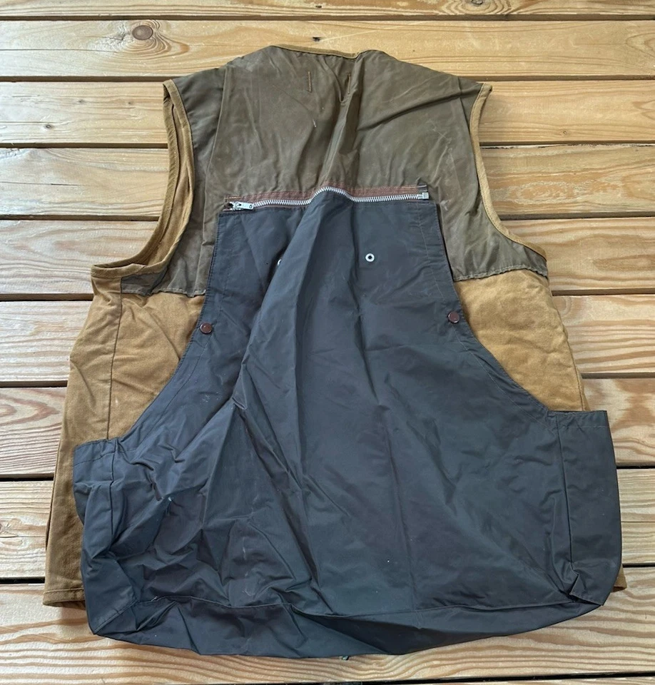 Vintage SafTbak Men’s Full zip Hunting Fishing vest Size M Brown D7 - Image 2 of 4