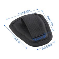 Black Nylon Handcuff Case For Duty Belts Up to 2.7 inches wide