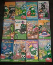Veggie Tales Lot Of 11 VHS Tapes Movies Children Shows Veggietales