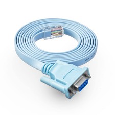 RJ45 to DB9 Console Cable, 1.8m/6ft RS232 to RJ45 Console Cables Serial Port ...