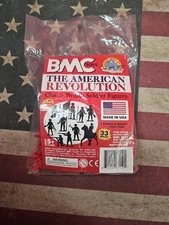 BMC MPC Recast Revolutionary War Plastic Army Men Red AWI Soldier Horse Figures