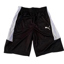 NWT Puma Black Athletic Basketball Shorts Comfort Lounge Sports Sz L 14-16