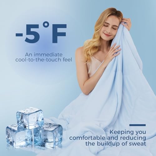 All Season Cooling Comforter Size, Lightweight Summer King Light Blue - Picture 4 of 7