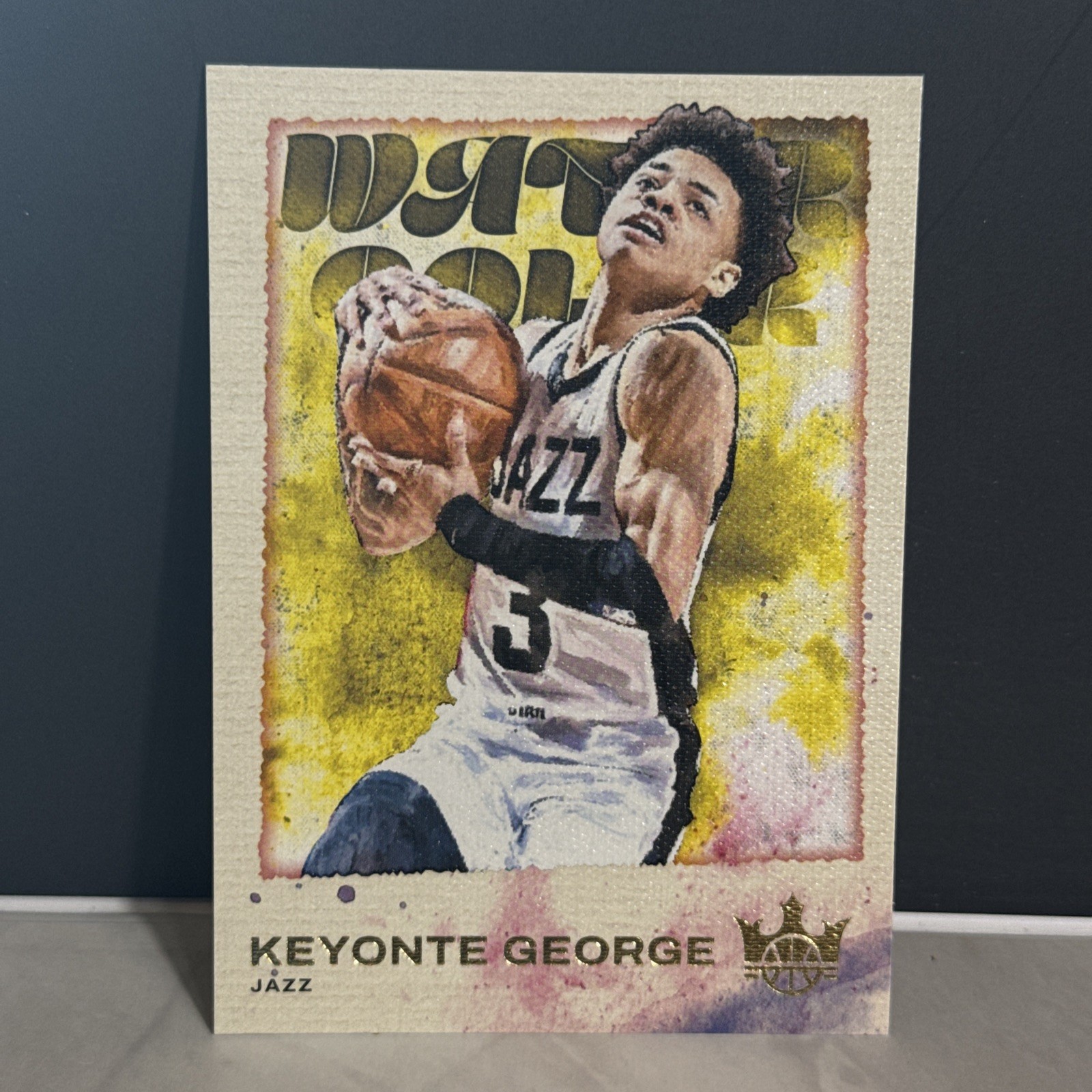 2023-24 Panini Court Kings #22 Water Color Keyonte George Rookie Utah Jazz