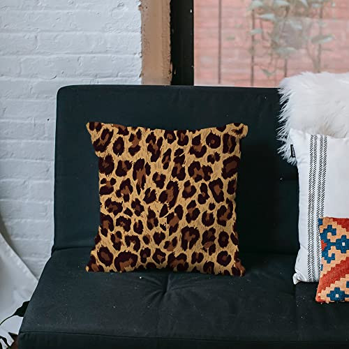 Throw Pillow Cover Leopard Animak Skin Print Home Decor Pillowcase for Sofa - Picture 4 of 7