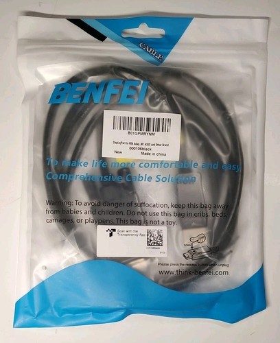 BENFEI HDMI to VGA 3 Feet Cable, Uni-Directional HDMI to VGA Cable Male to Male - Picture 3 of 3