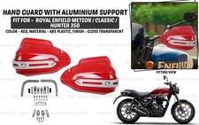 Red Handguard Fit For "Royal Enfield Meteor, New Classic & Hunter 350"