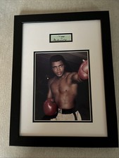 Muhammad Ali Auto-cut Signature JSA Authenticated With Picture