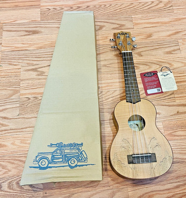 Kala Ukulele KA-SMS Spalted Maple Glossed Soprano Concert Rare Discontinued