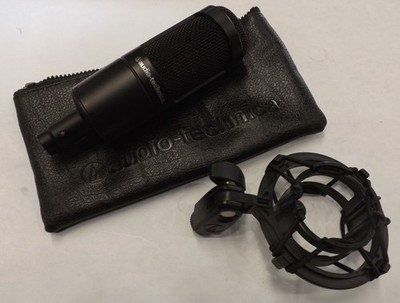 Audio-Technica AT2035 Cardioid Condenser Microphone, Black [AT2035]