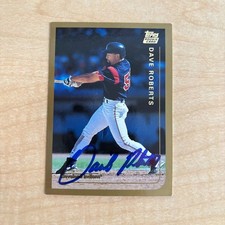 1999 Topps Gold Label Dave Roberts Rookie Card T32 Signed Auto Cleveland Indians. rookie card picture