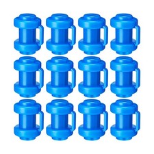 12 Pcs Trampoline Caps - 1 Inch Diameter Enclosure Net Pole Caps  Replacemen...