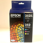 Genuine Epson 252 XL High Capacity Black & 252 Tri-color Ink Cartridge EXP 04/22