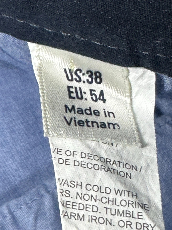 Pantalones Cortos Original Penguin Para Hombre 38 Estampado Cassette Azul Marino Retro Chino Munsingwear Divertidos Foto 4 de 4