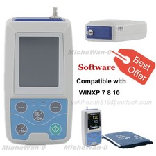 ABPM50 Ambulatory NIBP Holter 24H Digital Blood Pressure Monitor USB PC SW CE
