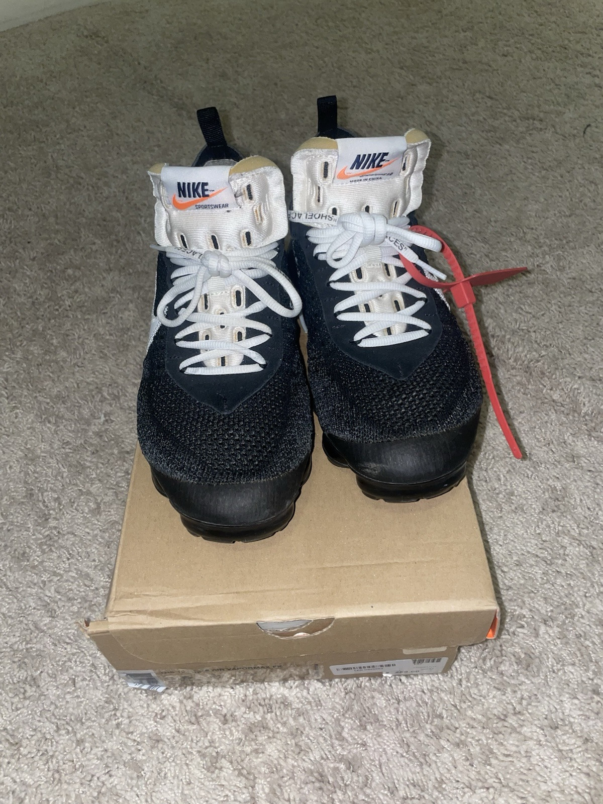 OFF WHITE X NIKE Taglia 9 5 Nike Off White x Air VaporMax The Ten