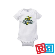 Savannah Bananas Baseball Gerber Baby Onesie® Cotton Short Sleeve Bodysuit