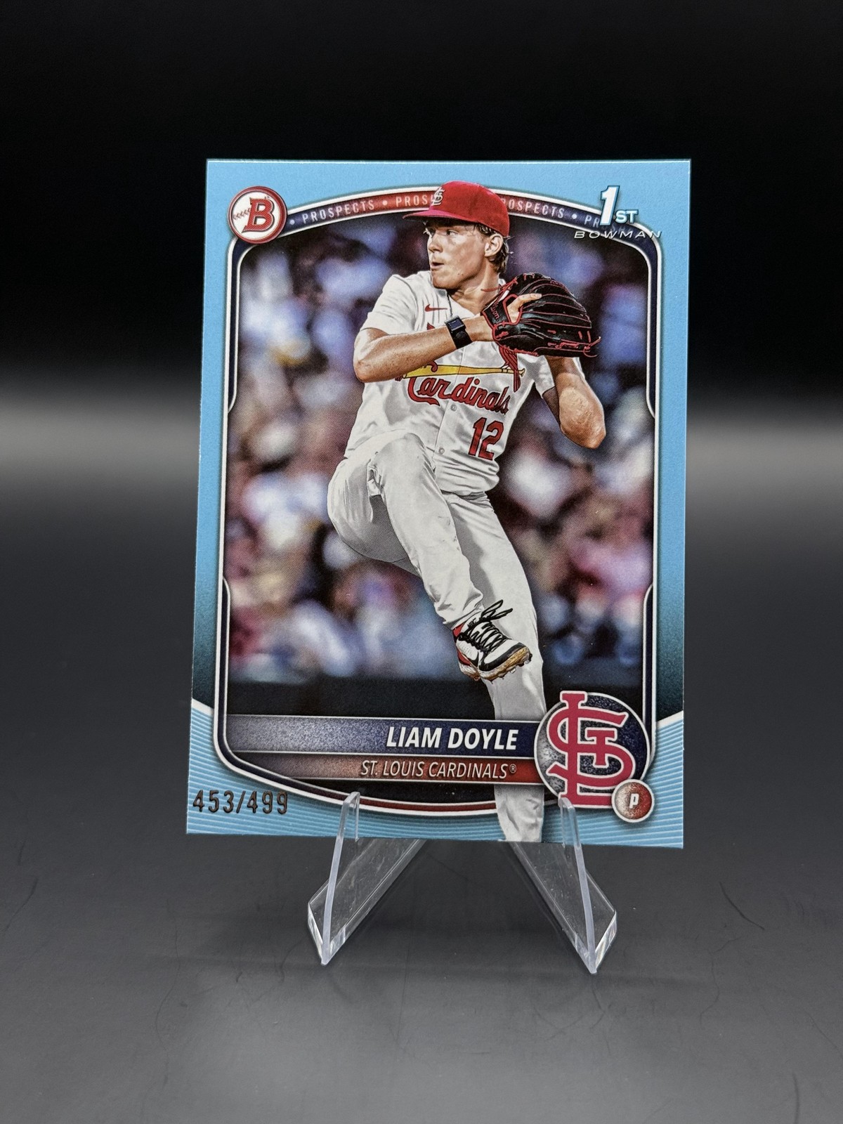 LIAM DOYLE 2025 BOWMAN DRAFT 1ST SKY BLUE BORDER PAPER  /499