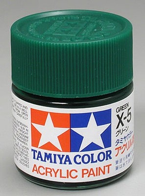 Tamiya Acrylic X-5 Green 3/4 oz Paint Jar 81005