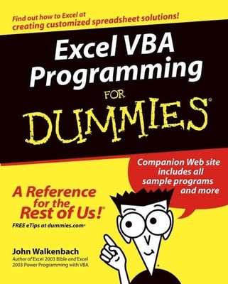 Excel VBA Programming For Dummies by Walkenbach, John, Good Book