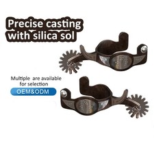 Western Styles Engraved Spurred Features Rotating Rowel and Riveted Attachments
